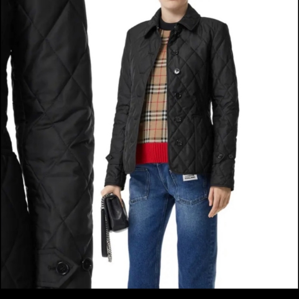 Burberry London Medium Black Quilted Jacket